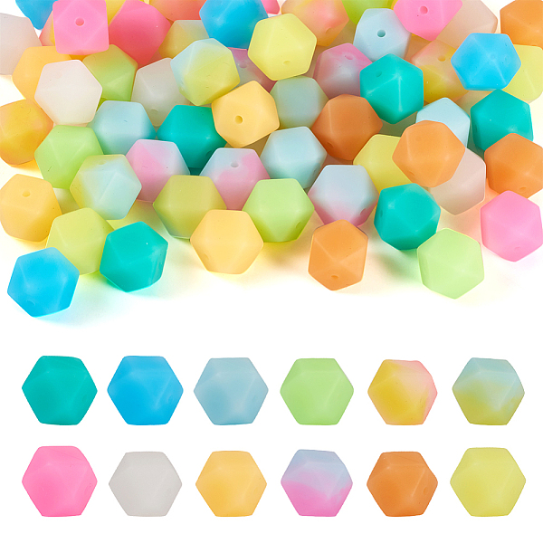 PandaHall 72Pcs 12 Colors Luminous Hexagon Food Grade Silicone Beads, Chewing Beads For Teethers, DIY Nursing Necklaces Making, Mixed..., Multicolor
PandaHall 72Pcs 12 Colors Luminous Hexagon Food Grade Silicone Beads, Chewing Beads For Teethers, DIY Nursing Necklaces Making, Mixed..., Multicolor