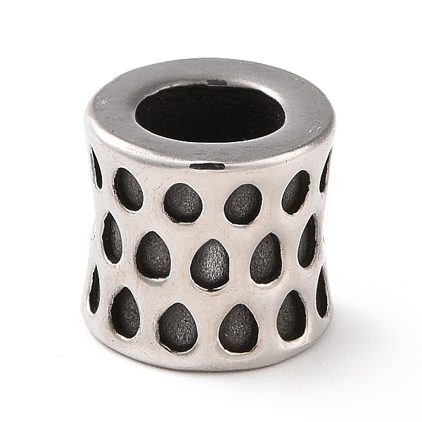 PandaHall 304 Stainless Steel European Beads, Large Hole Beads, Column, Antique Silver, 9.5x10mm, Hole: 6mm 304 Stainless Steel Column
PandaHall 304 Stainless Steel European Beads, Large Hole Beads, Column, Antique Silver, 9.5x10mm, Hole: 6mm 304 Stainless Steel Column