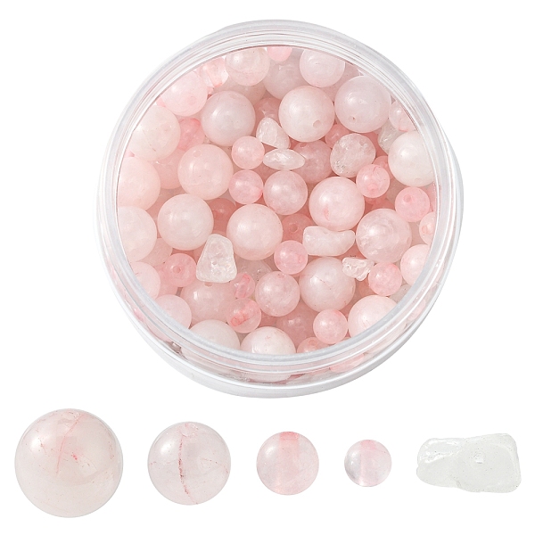 PandaHall Natural Rose Quartz Round Beads Sets, Round & Chip, Mixed Dyed and Undyed, 4~10x4~10mm, Hole: 0.3~1mm Rose Quartz Mixed Shapes
PandaHall Natural Rose Quartz Round Beads Sets, Round & Chip, Mixed Dyed and Undyed, 4~10x4~10mm, Hole: 0.3~1mm Rose Quartz Mixed Shapes
