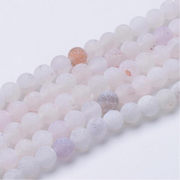 PandaHall Natural & Dyed Crackle Agate Bead Strands, Frosted Style, Round, WhiteSmoke, 8mm, Hole: 1mm, about 48pcs/strand, 14 inch Crackle..., White
PandaHall Natural & Dyed Crackle Agate Bead Strands, Frosted Style, Round, WhiteSmoke, 8mm, Hole: 1mm, about 48pcs/strand, 14 inch Crackle..., White