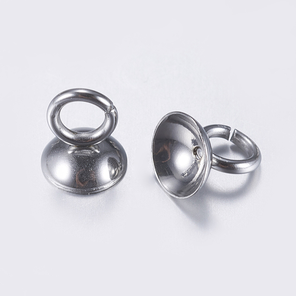 PandaHall 202 Stainless Steel Bead Cap Pendant Bails, for Globe Glass Bubble Cover Pendants, Stainless Steel Color, 7x6mm, Hole: 3mm, Inner...
PandaHall 202 Stainless Steel Bead Cap Pendant Bails, for Globe Glass Bubble Cover Pendants, Stainless Steel Color, 7x6mm, Hole: 3mm, Inner...