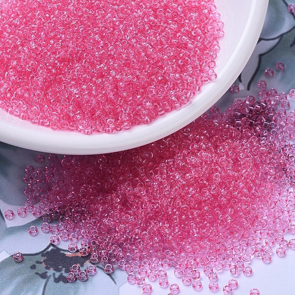 PandaHall MIYUKI Round Rocailles Beads, Japanese Seed Beads, (RR1319) Dyed Transparent Hot Pink, 11/0, 2x1.3mm, Hole: 0.8mm, about...
PandaHall MIYUKI Round Rocailles Beads, Japanese Seed Beads, (RR1319) Dyed Transparent Hot Pink, 11/0, 2x1.3mm, Hole: 0.8mm, about...