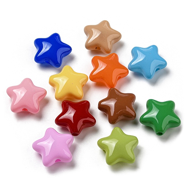PandaHall Opaque Acrylic Beads, Star, Mixed Color, 20x21x10mm, Hole: 2.5mm Acrylic Star Multicolor
PandaHall Opaque Acrylic Beads, Star, Mixed Color, 20x21x10mm, Hole: 2.5mm Acrylic Star Multicolor