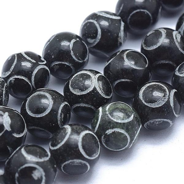 PandaHall Natural Xiuyan Jade Bead Strands, Round, 9~10mm, Hole: 1~1.2mm, about 41~46pcs/strand, 15.5 inch(39.5cm) Xiuyan Jade Round
PandaHall Natural Xiuyan Jade Bead Strands, Round, 9~10mm, Hole: 1~1.2mm, about 41~46pcs/strand, 15.5 inch(39.5cm) Xiuyan Jade Round