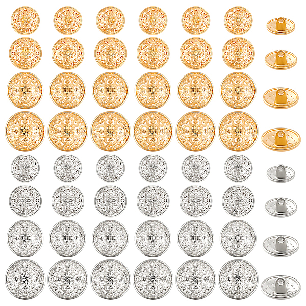 PandaHall AHADERMAKER 64Pcs 8 Styles 1-Hole Alloy Shank Buttons, Flat Round with Flower, Mixed Color, 17.5x8mm, Hole: 2.2mm, 8pcs/style...
PandaHall AHADERMAKER 64Pcs 8 Styles 1-Hole Alloy Shank Buttons, Flat Round with Flower, Mixed Color, 17.5x8mm, Hole: 2.2mm, 8pcs/style...