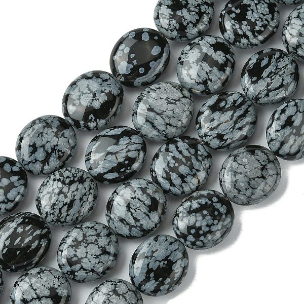 PandaHall Natural Snowflake Obsidian Beads Strands, Flat Oval, 15~16x13.5~14x6~7mm, Hole: 1mm, about 26pcs/strand, 15.79''(40.1cm) Snowflake...
PandaHall Natural Snowflake Obsidian Beads Strands, Flat Oval, 15~16x13.5~14x6~7mm, Hole: 1mm, about 26pcs/strand, 15.79''(40.1cm) Snowflake...