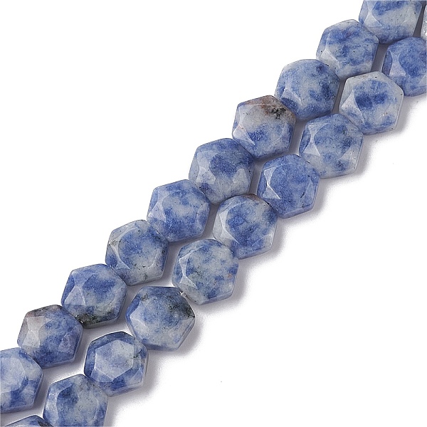 PandaHall Natural Blue Spot Jasper Beads Strands, Faceted Hexagonal Cut, Hexagon, 8~8.5x9~9.5x4~4.5mm, Hole: 1mm, about 25pcs/strand, 8.11''...
PandaHall Natural Blue Spot Jasper Beads Strands, Faceted Hexagonal Cut, Hexagon, 8~8.5x9~9.5x4~4.5mm, Hole: 1mm, about 25pcs/strand, 8.11''...