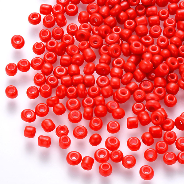 PandaHall 6/0 Baking Paint Glass Round Seed Beads, Red, 4~5x3~4mm, Hole: 1~2mm, about 4500pcs/pound Glass Red
PandaHall 6/0 Baking Paint Glass Round Seed Beads, Red, 4~5x3~4mm, Hole: 1~2mm, about 4500pcs/pound Glass Red