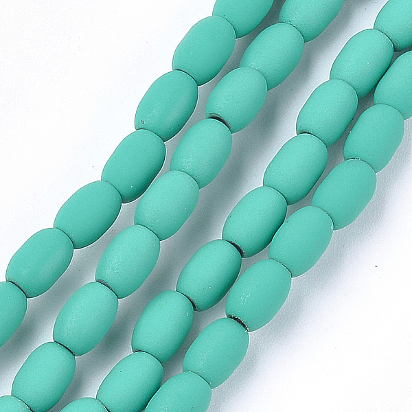 PandaHall Spray Painted Non-magnetic Synthetic Hematite Beads Strands, Oval, Light Sea Green, 7.5x5mm, Hole: 1.5mm, about 53~54pcs/strand...
PandaHall Spray Painted Non-magnetic Synthetic Hematite Beads Strands, Oval, Light Sea Green, 7.5x5mm, Hole: 1.5mm, about 53~54pcs/strand...