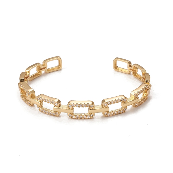 PandaHall Rack Plating Brass Micro Pave Cubic Zirconia Cuff Bangles, Long-Lasting Plated Rectangle Link Bangles, Cadmium Free & Lead Free..., Clear
PandaHall Rack Plating Brass Micro Pave Cubic Zirconia Cuff Bangles, Long-Lasting Plated Rectangle Link Bangles, Cadmium Free & Lead Free..., Clear
