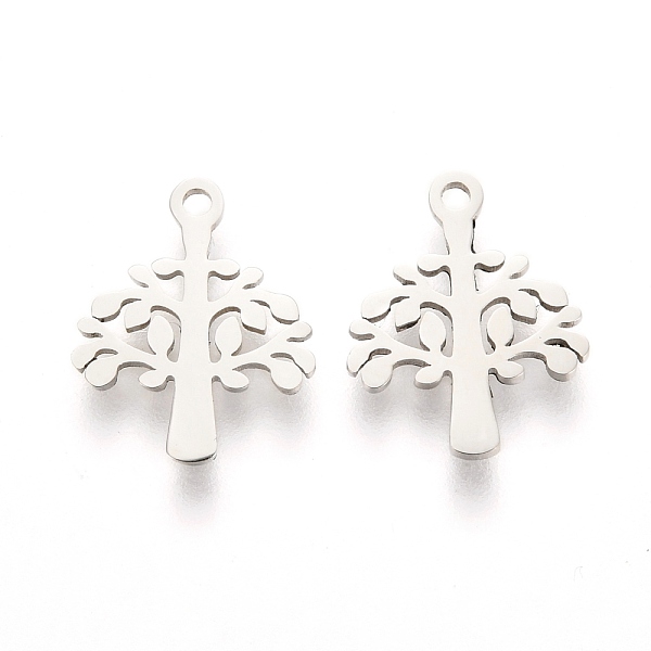PandaHall 304 Stainless Steel Charms, Laser Cut, Tree of Life, Stainless Steel Color, 12x10x1mm, Hole: 1.2mm 304 Stainless Steel Tree
PandaHall 304 Stainless Steel Charms, Laser Cut, Tree of Life, Stainless Steel Color, 12x10x1mm, Hole: 1.2mm 304 Stainless Steel Tree