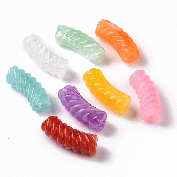 PandaHall Two Tone Opaque Acrylic Beads, Curved Tube, Mixed Color, 35x14x11.5mm, Hole: 3.2mm Acrylic Tube Multicolor
PandaHall Two Tone Opaque Acrylic Beads, Curved Tube, Mixed Color, 35x14x11.5mm, Hole: 3.2mm Acrylic Tube Multicolor