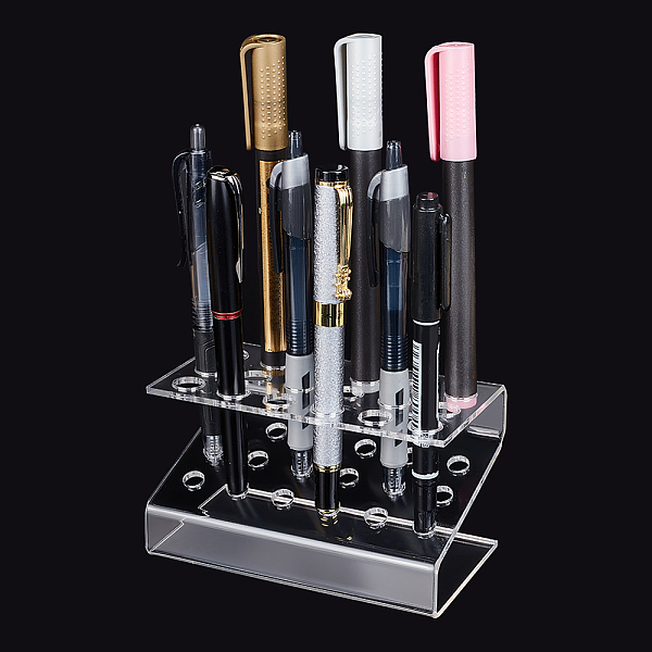 PandaHall 18-Hole Transparent Acrylic Pen & Pencil Display Stands, Pen Organizer Holder, Rectangle, Clear, 12.4x8.8x7.8cm Acrylic Rectangle...
PandaHall 18-Hole Transparent Acrylic Pen & Pencil Display Stands, Pen Organizer Holder, Rectangle, Clear, 12.4x8.8x7.8cm Acrylic Rectangle...