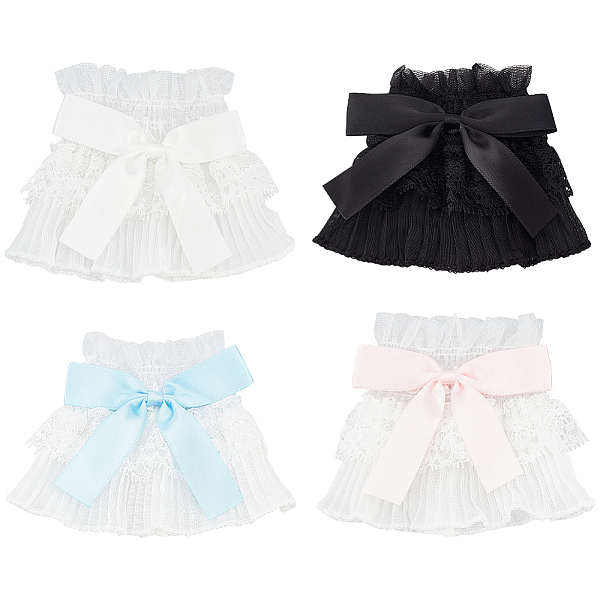 PandaHall AHADERMAKER 4 Pairs 4 Color Cute Bowknot Polyester Stretch Oversleeves, False Sleeves, Lace Cord Bracelets, Mixed Color, Inner..., Multicolor
PandaHall AHADERMAKER 4 Pairs 4 Color Cute Bowknot Polyester Stretch Oversleeves, False Sleeves, Lace Cord Bracelets, Mixed Color, Inner..., Multicolor
