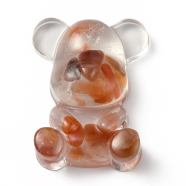 PandaHall Resin Display Decorations, with Natural Quartz Chips Inside, Bear, 53.5~53.8x41~41.5x17.5~21mm Other Quartz Bear
PandaHall Resin Display Decorations, with Natural Quartz Chips Inside, Bear, 53.5~53.8x41~41.5x17.5~21mm Other Quartz Bear