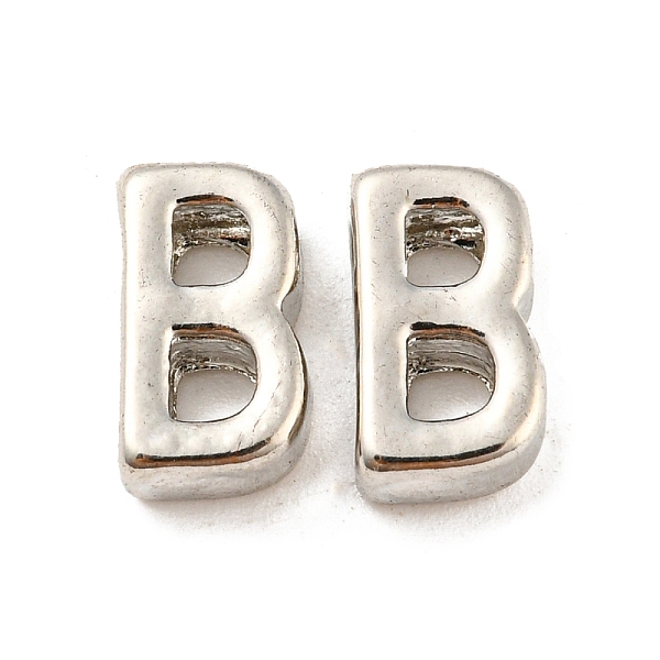 PandaHall Platinum Plated Alloy Beads, Initial Letter, Letter.B, 10x3mm, Hole: 1.8mm Alloy Letter B
PandaHall Platinum Plated Alloy Beads, Initial Letter, Letter.B, 10x3mm, Hole: 1.8mm Alloy Letter B