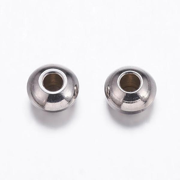 PandaHall 201 Stainless Steel Beads Spacers, Rondelle, Stainless Steel Color, 4x2mm, Hole: 1.5mm 201 Stainless Steel Rondelle
PandaHall 201 Stainless Steel Beads Spacers, Rondelle, Stainless Steel Color, 4x2mm, Hole: 1.5mm 201 Stainless Steel Rondelle
