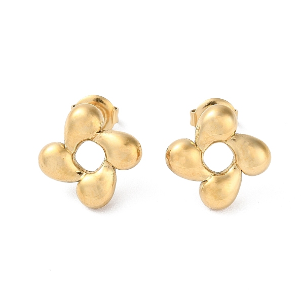 PandaHall 304 Stainless Steel Stud Earrings, Hollow Flower, Real 14K Gold Plated, 15x14.5mm 304 Stainless Steel Flower
PandaHall 304 Stainless Steel Stud Earrings, Hollow Flower, Real 14K Gold Plated, 15x14.5mm 304 Stainless Steel Flower