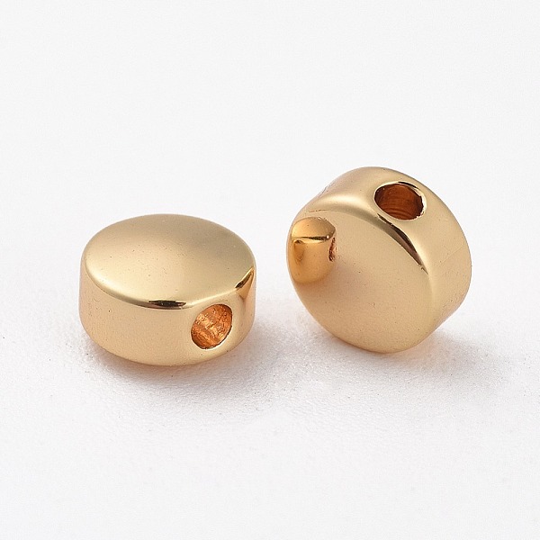 PandaHall Brass Spacer Beads, Nickel Free, Real 18K Gold Plated, Flat Round, 5x3mm, Hole: 0.8~1mm Brass Flat Round
PandaHall Brass Spacer Beads, Nickel Free, Real 18K Gold Plated, Flat Round, 5x3mm, Hole: 0.8~1mm Brass Flat Round