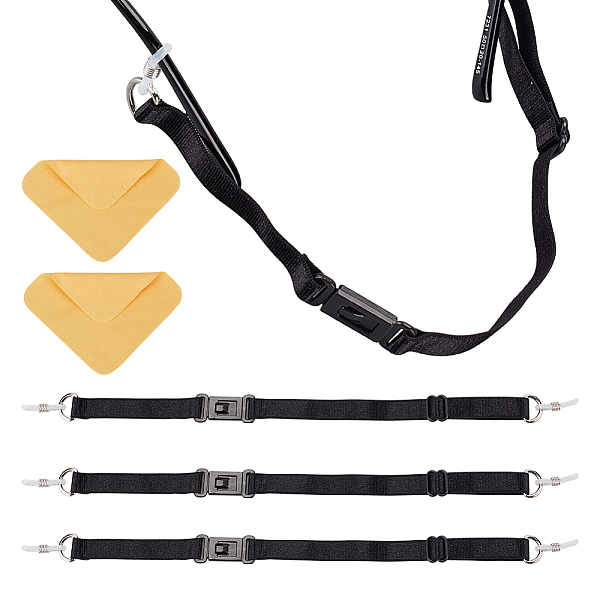 PandaHall GORGECRAFT 4PCS Adjustable Eyeglass Strap Eyewear Retainer Glasses Strap Holder Sunglasses String Chain Lanyard Holders with Suede..., Black
PandaHall GORGECRAFT 4PCS Adjustable Eyeglass Strap Eyewear Retainer Glasses Strap Holder Sunglasses String Chain Lanyard Holders with Suede..., Black