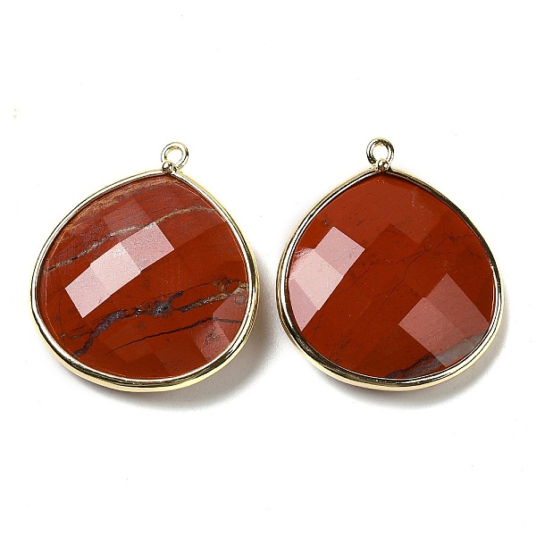 PandaHall Natural Red Jasper Pendants, with Golden Brass Edge, Faceted, Undyed, Teardrop, 28x25x6mm, Hole: 1.6mm Red Jasper Teardrop
PandaHall Natural Red Jasper Pendants, with Golden Brass Edge, Faceted, Undyed, Teardrop, 28x25x6mm, Hole: 1.6mm Red Jasper Teardrop