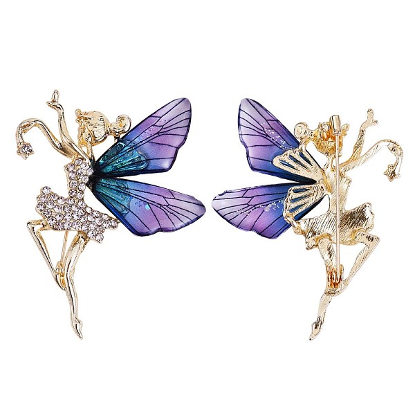 PandaHall Crystal Rhinestone Ballet Dancer Fairy Brooch Pin, Elegant Alloy Badge for Clothes Suits Jacket Backpack, Golden, 51x49mm...
PandaHall Crystal Rhinestone Ballet Dancer Fairy Brooch Pin, Elegant Alloy Badge for Clothes Suits Jacket Backpack, Golden, 51x49mm...