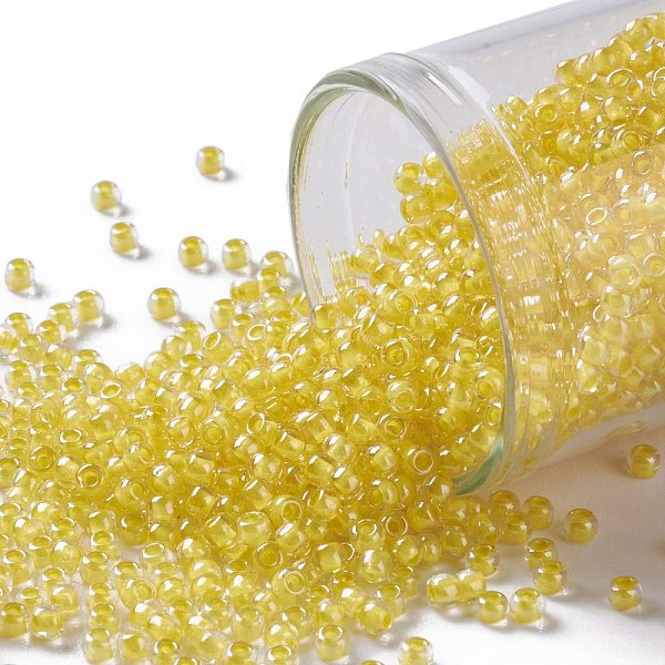 PandaHall TOHO Round Seed Beads, Japanese Seed Beads, (349) Inside Color Crystal/Gold Lined, 11/0, 2.2mm, Hole: 0.8mm, about 1110pcs/bottle...
PandaHall TOHO Round Seed Beads, Japanese Seed Beads, (349) Inside Color Crystal/Gold Lined, 11/0, 2.2mm, Hole: 0.8mm, about 1110pcs/bottle...