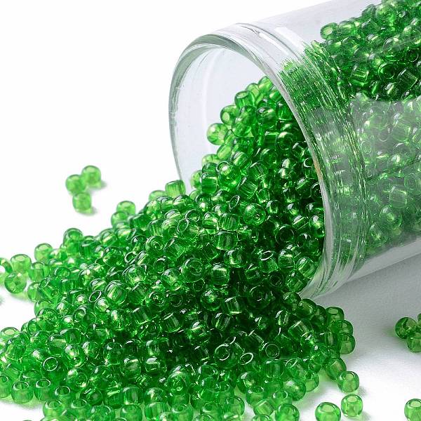 PandaHall TOHO Round Seed Beads, Japanese Seed Beads, (7) Transparent Peridot, 11/0, 2.2mm, Hole: 0.8mm, about 1110pcs/10g Glass Green
PandaHall TOHO Round Seed Beads, Japanese Seed Beads, (7) Transparent Peridot, 11/0, 2.2mm, Hole: 0.8mm, about 1110pcs/10g Glass Green