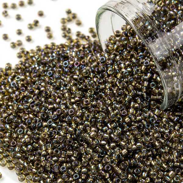 PandaHall TOHO Round Seed Beads, Japanese Seed Beads, (281) Inside Color AB Topaz/Olivine Lined, 15/0, 1.5mm, Hole: 0.7mm, about 3000pcs/10g..., Brown
PandaHall TOHO Round Seed Beads, Japanese Seed Beads, (281) Inside Color AB Topaz/Olivine Lined, 15/0, 1.5mm, Hole: 0.7mm, about 3000pcs/10g..., Brown