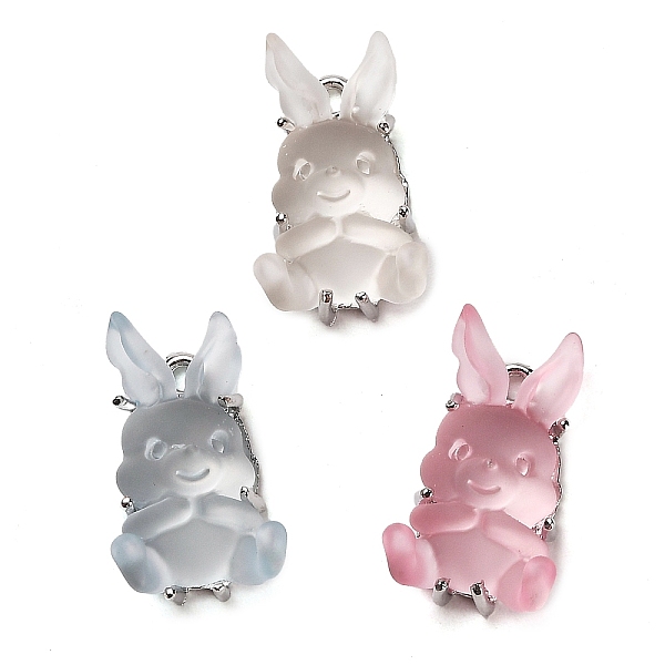 PandaHall Transparent Resin Pendants, Rabbit Charms with Platinum Plated Zinc Alloy Findings, Mixed Color, 22.5x11.5x9.5mm, Hole: 1.6mm..., Multicolor
PandaHall Transparent Resin Pendants, Rabbit Charms with Platinum Plated Zinc Alloy Findings, Mixed Color, 22.5x11.5x9.5mm, Hole: 1.6mm..., Multicolor