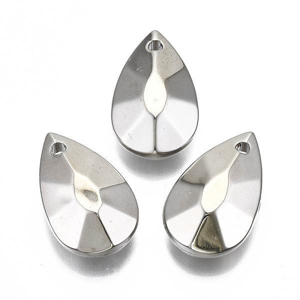 PandaHall CCB Plastic Pendants, Faceted Teardrop, Platinum, 26.5x16.5x9mm, Hole: 2mm, about 228pcs/500g Plastic Teardrop
PandaHall CCB Plastic Pendants, Faceted Teardrop, Platinum, 26.5x16.5x9mm, Hole: 2mm, about 228pcs/500g Plastic Teardrop
