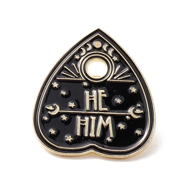 PandaHall He Him Word Enamel Pin, Spade Alloy Badge for Backpack Clothes, Golden, Black, 30x27.5x2mm, Pin: 1mm, Hole: 4mm. Alloy+Enamel Word...
PandaHall He Him Word Enamel Pin, Spade Alloy Badge for Backpack Clothes, Golden, Black, 30x27.5x2mm, Pin: 1mm, Hole: 4mm. Alloy+Enamel Word...