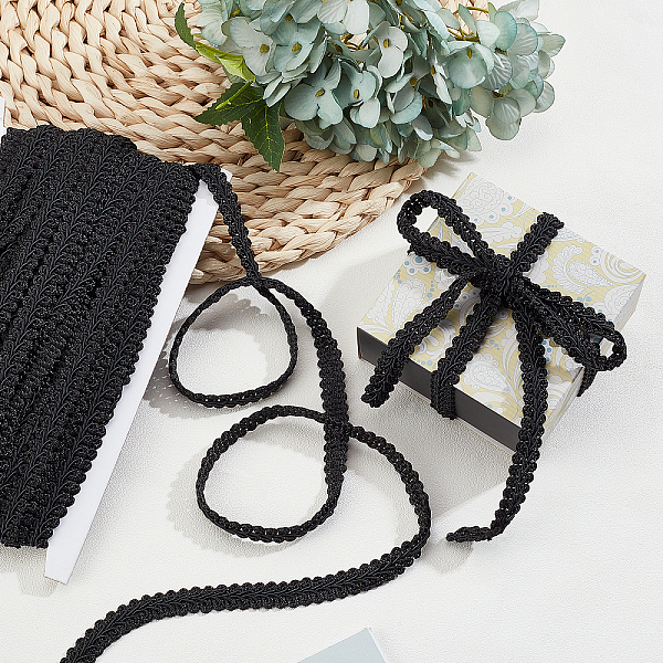 PandaHall 21 Yards Gimp Braid Trim 11mm/0.43" Polyester Woven Braid Trim Fabric Gimp Trim Ribbon for Costume DIY Crafts Sewing Upholstery..., Black
PandaHall 21 Yards Gimp Braid Trim 11mm/0.43" Polyester Woven Braid Trim Fabric Gimp Trim Ribbon for Costume DIY Crafts Sewing Upholstery..., Black