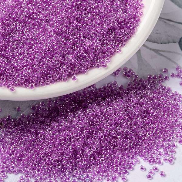 PandaHall MIYUKI Round Rocailles Beads, Japanese Seed Beads, 15/0, (RRHB264) RaspbeRRy Lined Crystal, 1.5mm, Hole: 0.7mm, about 5555pcs/10g..., Purple
PandaHall MIYUKI Round Rocailles Beads, Japanese Seed Beads, 15/0, (RRHB264) RaspbeRRy Lined Crystal, 1.5mm, Hole: 0.7mm, about 5555pcs/10g..., Purple