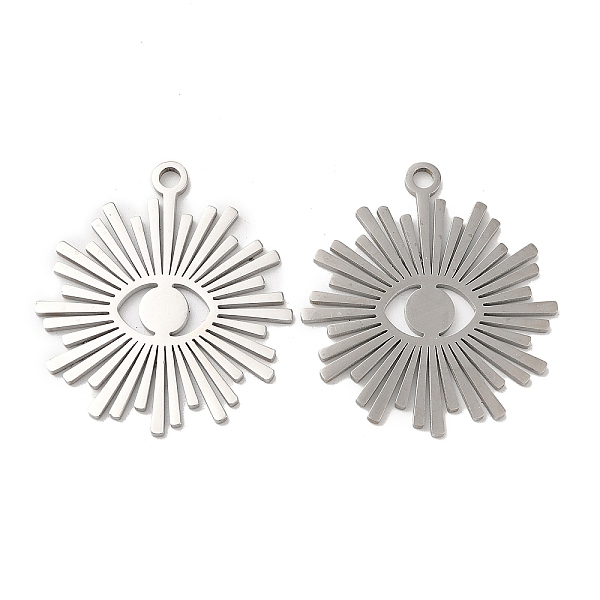 PandaHall 304 Stainless Steel Pendants, Eye Charm, Stainless Steel Color, 34x30x1.5mm, Hole: 2.2mm 304 Stainless Steel Eye
PandaHall 304 Stainless Steel Pendants, Eye Charm, Stainless Steel Color, 34x30x1.5mm, Hole: 2.2mm 304 Stainless Steel Eye