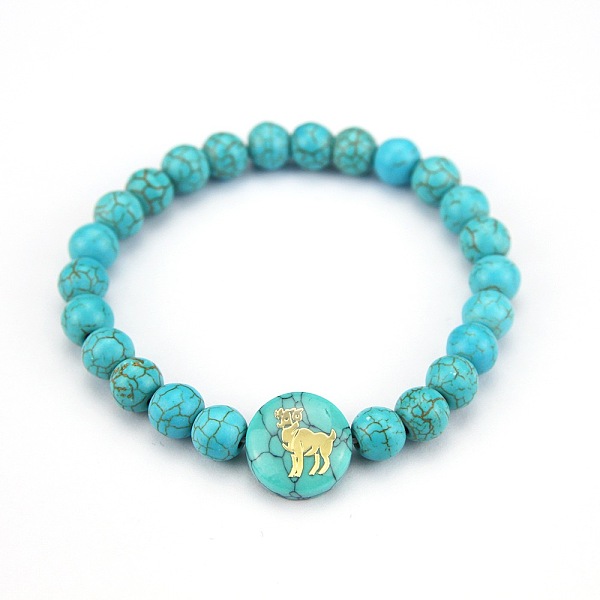 PandaHall Minimalist European Style Constellation Synthetic Turquoise Beaded Stretch Bracelets for Women, Aries Synthetic Turquoise Aries
PandaHall Minimalist European Style Constellation Synthetic Turquoise Beaded Stretch Bracelets for Women, Aries Synthetic Turquoise Aries