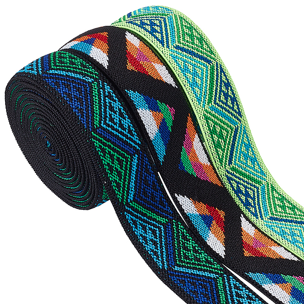 PandaHall BENECREAT 6 Yards 3 Colors Ethnic Style Polyester Jacquard Elastic Band, Garment Accessories, Flat with Triangle Pattern, Mixed..., Multicolor
PandaHall BENECREAT 6 Yards 3 Colors Ethnic Style Polyester Jacquard Elastic Band, Garment Accessories, Flat with Triangle Pattern, Mixed..., Multicolor