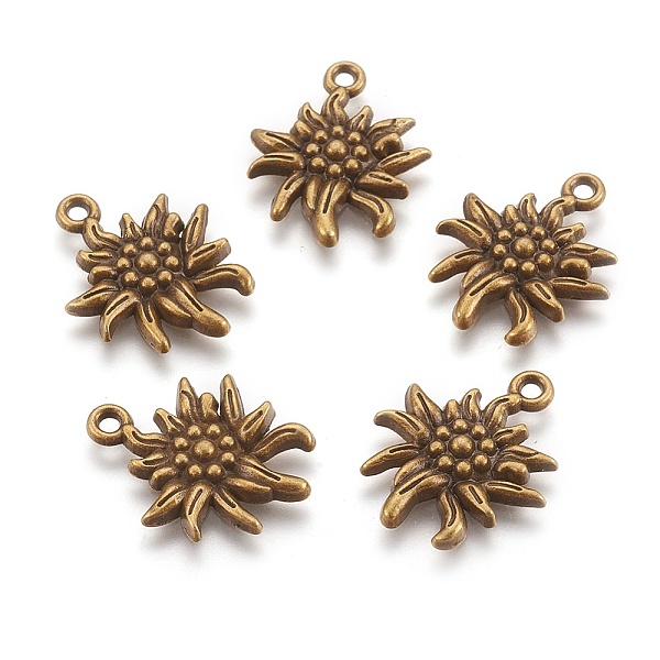 PandaHall Tibetan Style Alloy Pendants, Cadmium Free & Nickel Free & Lead Free, Edelweiss, Antique Bronze, 21x16x2.5mm, Hole: 1mm Alloy...
PandaHall Tibetan Style Alloy Pendants, Cadmium Free & Nickel Free & Lead Free, Edelweiss, Antique Bronze, 21x16x2.5mm, Hole: 1mm Alloy...