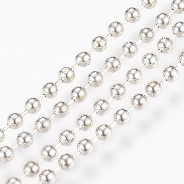 PandaHall Iron Ball Chains, Beads Chain, Soldered, with Spool, Nickel Free, Platinum, Bead about 2.4mm in diameter, about 328.08 Feet...
PandaHall Iron Ball Chains, Beads Chain, Soldered, with Spool, Nickel Free, Platinum, Bead about 2.4mm in diameter, about 328.08 Feet...