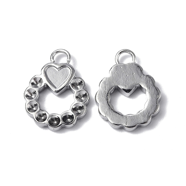 PandaHall 304 Stainless Steel Pendant Cabochon & Rhinestone Settings, Flat Round Charm, Stainless Steel Color, Fit for 1mm Rhinestone, Heart...
PandaHall 304 Stainless Steel Pendant Cabochon & Rhinestone Settings, Flat Round Charm, Stainless Steel Color, Fit for 1mm Rhinestone, Heart...