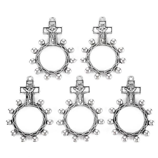 PandaHall Tibetan Style Alloy Pendants, For Easter, Crucifix Cross with Ring, Cadmium Free & Lead Free, Antique Silver, 46x32x4mm, Hole: 2mm...
PandaHall Tibetan Style Alloy Pendants, For Easter, Crucifix Cross with Ring, Cadmium Free & Lead Free, Antique Silver, 46x32x4mm, Hole: 2mm...