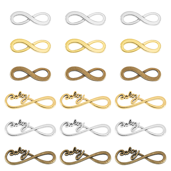 PandaHall SUPERFINDINGS 120Pcs Alloy Infinity Symbol Connectors Charms 6 Styles Double Holes Joint Connectors Tibetan Style Infinity Link...
PandaHall SUPERFINDINGS 120Pcs Alloy Infinity Symbol Connectors Charms 6 Styles Double Holes Joint Connectors Tibetan Style Infinity Link...