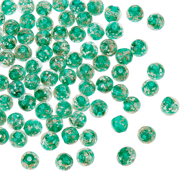PandaHall 80 Pcs Luminous Gold Sand Lampwork Beads, 8mm Dark Green Round Beads Handmade Inner Flower Loose Beads Glow Crystal Loose Spacer...
PandaHall 80 Pcs Luminous Gold Sand Lampwork Beads, 8mm Dark Green Round Beads Handmade Inner Flower Loose Beads Glow Crystal Loose Spacer...
