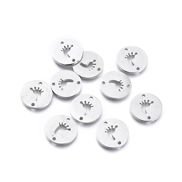 PandaHall 304 Stainless Steel Links connectors, Flat Round with Footprint, Stainless Steel Color, 11.5x1mm, Hole: 1.2mm 304 Stainless Steel...
PandaHall 304 Stainless Steel Links connectors, Flat Round with Footprint, Stainless Steel Color, 11.5x1mm, Hole: 1.2mm 304 Stainless Steel...