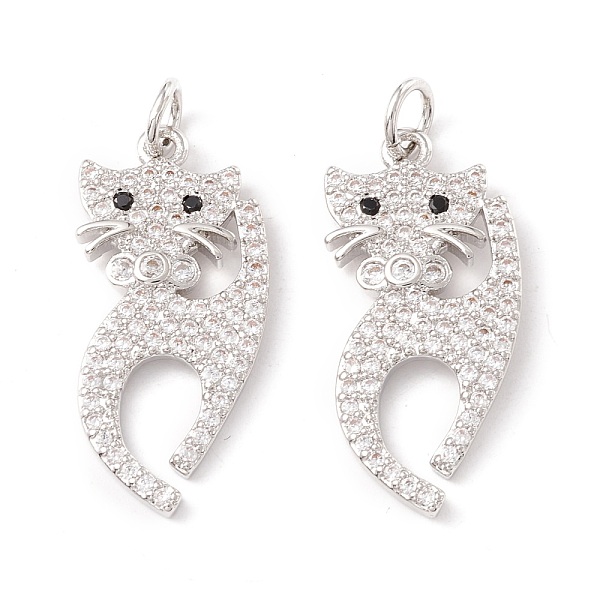 PandaHall Brass Micro Pave Cubic Zirconia Pendants, with Jump Rings, Cadmium Free & Lead Free, Long-Lasting Plated, Cat, Platinum..., Clear
PandaHall Brass Micro Pave Cubic Zirconia Pendants, with Jump Rings, Cadmium Free & Lead Free, Long-Lasting Plated, Cat, Platinum..., Clear