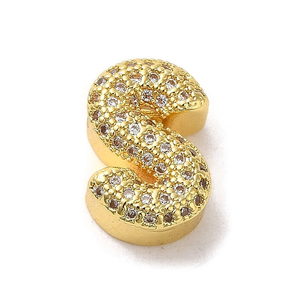PandaHall Brass Micro Pave Clear Cubic Zirconia Charms, Real 18K Gold Plated, Letter S, 13.5x9x5mm, Hole: 2x2.5mm Brass+Cubic Zirconia...
PandaHall Brass Micro Pave Clear Cubic Zirconia Charms, Real 18K Gold Plated, Letter S, 13.5x9x5mm, Hole: 2x2.5mm Brass+Cubic Zirconia...