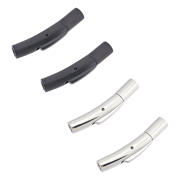 PandaHall UNICRAFTALE 4 Sets 2 Styles 316 Surgical/304 Stainless Steel Bayonet Clasps Curved Tube Bracelet Clasps 3mm Hole Metal Jewelry...
PandaHall UNICRAFTALE 4 Sets 2 Styles 316 Surgical/304 Stainless Steel Bayonet Clasps Curved Tube Bracelet Clasps 3mm Hole Metal Jewelry...