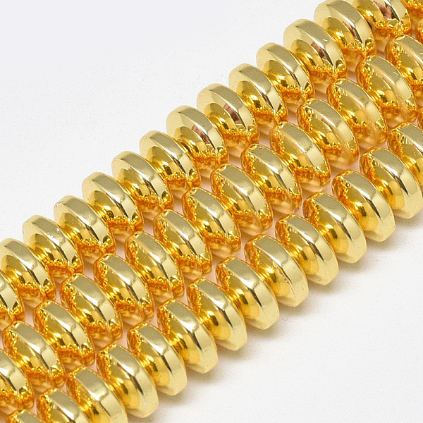 PandaHall Electroplate Non-magnetic Synthetic Hematite Beads Strands, Heishi Beads, Flat Round/Disc, Golden Plated, 6x3mm, Hole: 2mm, about...
PandaHall Electroplate Non-magnetic Synthetic Hematite Beads Strands, Heishi Beads, Flat Round/Disc, Golden Plated, 6x3mm, Hole: 2mm, about...