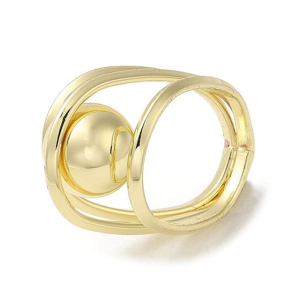 PandaHall Brass Rings, Oval with Big Ball Ring for Women, Real 18K Gold Plated, 4.5~17.5mm, Inner Diameter: 18x16mm Brass Oval
PandaHall Brass Rings, Oval with Big Ball Ring for Women, Real 18K Gold Plated, 4.5~17.5mm, Inner Diameter: 18x16mm Brass Oval