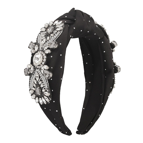 PandaHall Crystal Rhinestone Baroque Wide Head Bands for Women, with Stain Fabric Wrapped Zinc Alloy and Claw Chains, Black, 190x140x60mm...
PandaHall Crystal Rhinestone Baroque Wide Head Bands for Women, with Stain Fabric Wrapped Zinc Alloy and Claw Chains, Black, 190x140x60mm...